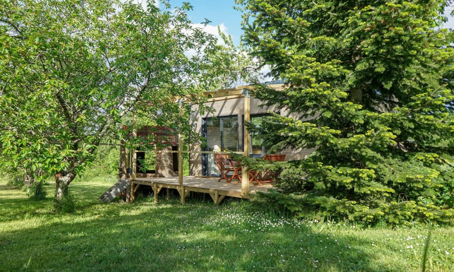 La Tiny House Lumen en pleine nature