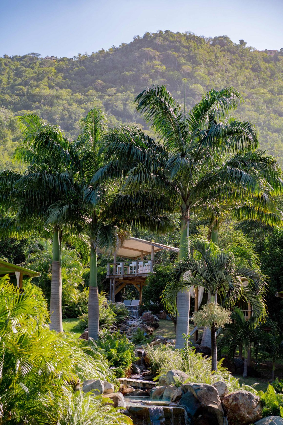Les terrasses de la Loterie Farm à Saint Martin