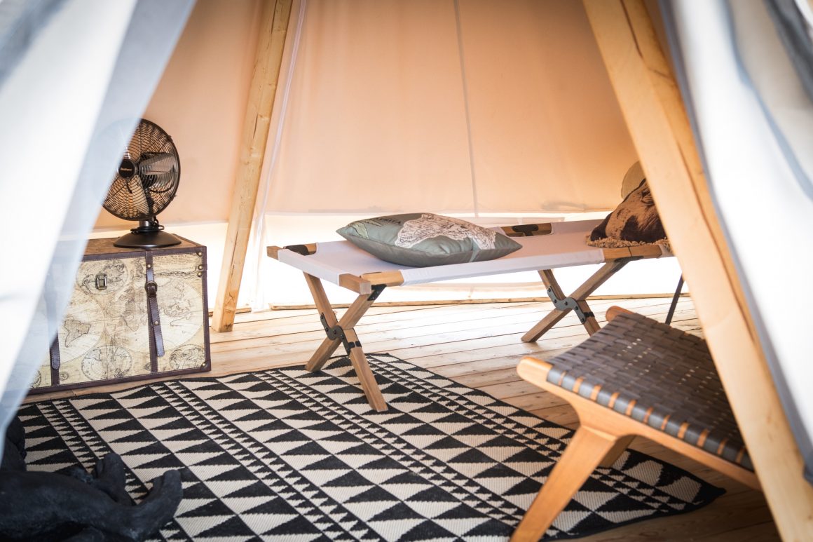 Tente d'explorateur au Whaka Lodge