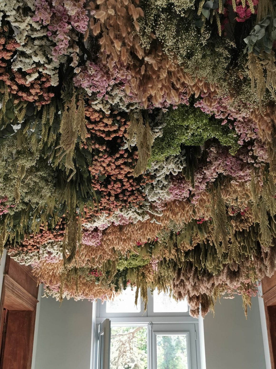 Un plafond végétal au Domaine de Primard