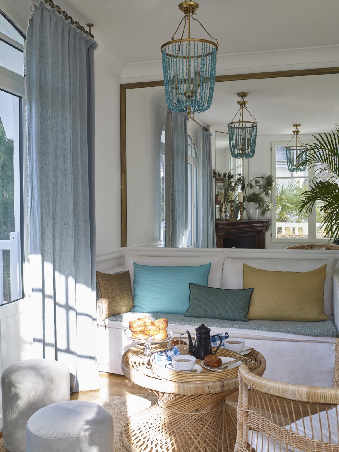 Le mobilier art déco de l'hôtel la Palmeraie