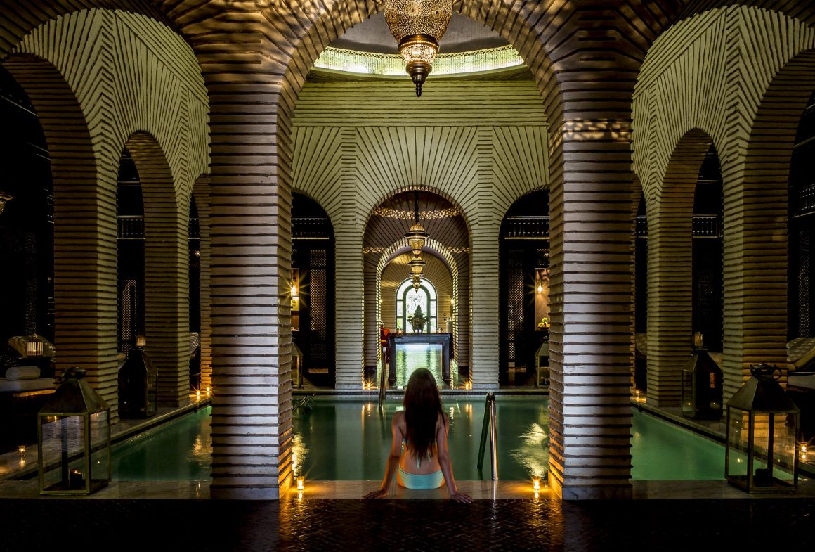 Spa avec piscine intérieure au Selman Marrakech