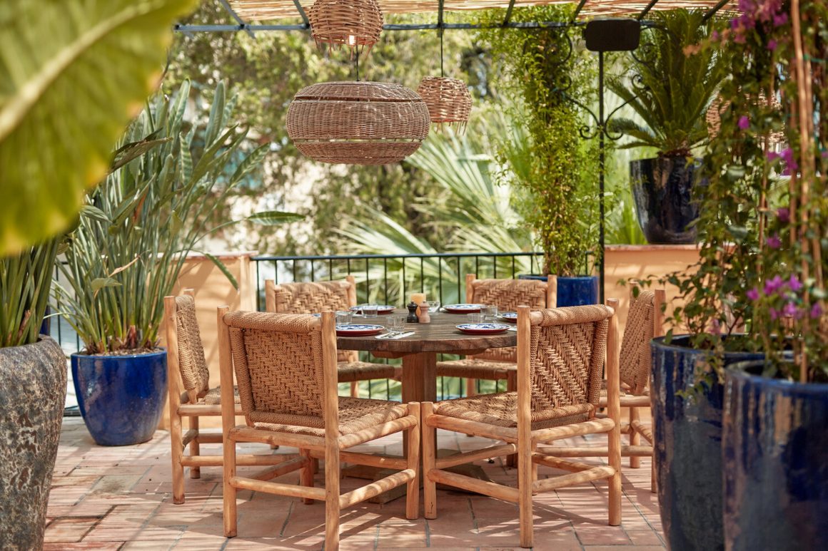 Terrasse du restaurant Bocca à Nice
