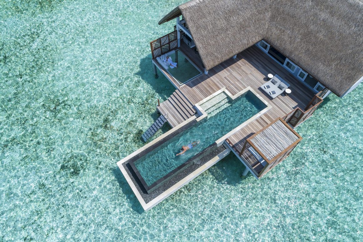 L'hôtel Four Seasons Landaa Giraavaru aux Maldives