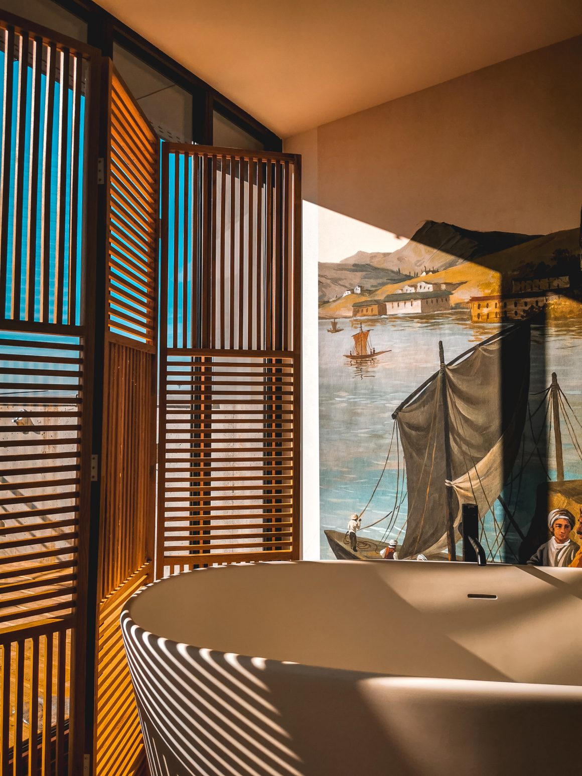 Une salle de bain à l'hôtel La Zoologie