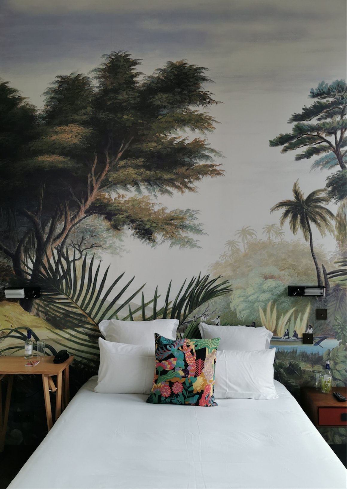Une chambre de l'hôtel La Zoologie