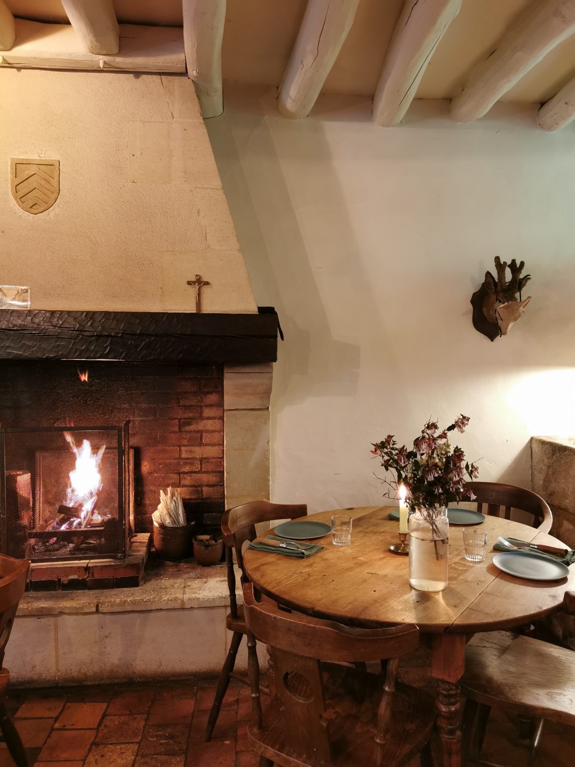 La table d'hôte du restaurant D’une île