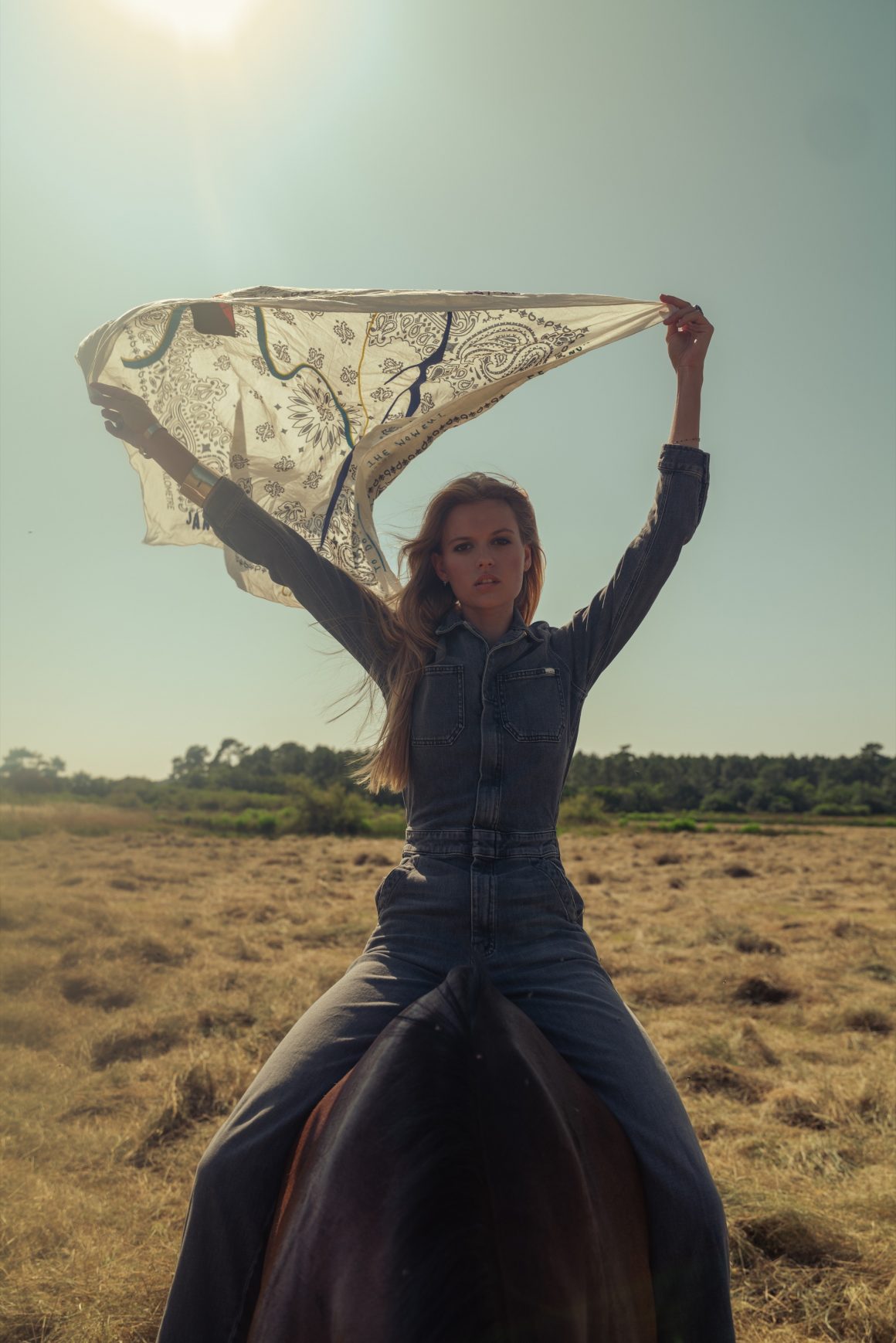 Combinaison en denim Mother