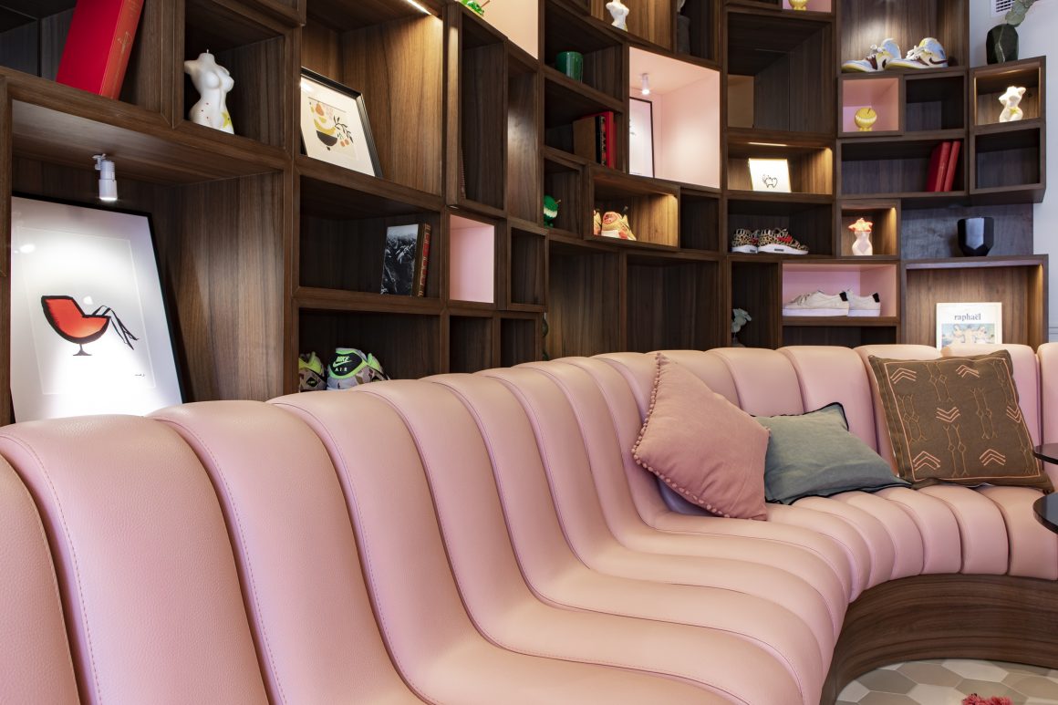 Mobilier design à l'hôtel Maison Mère