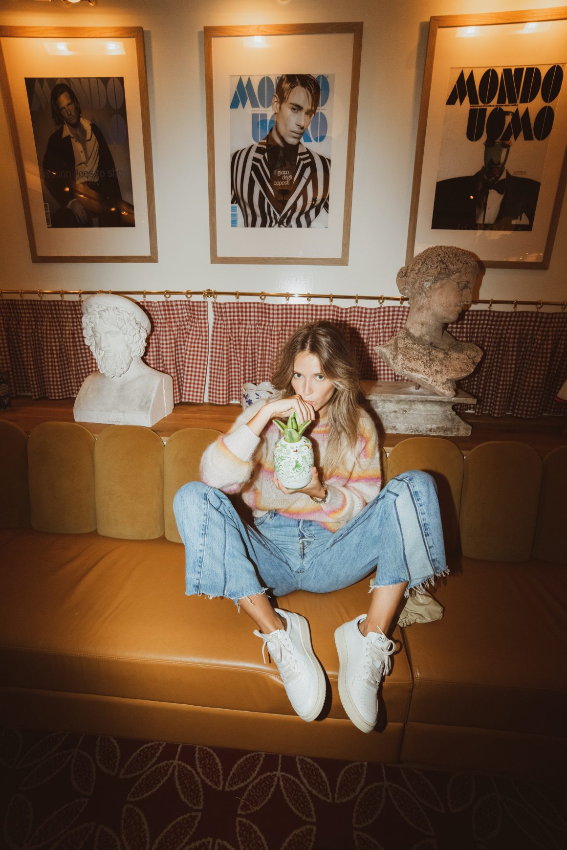Look avec des baskets Autry Medalist low
