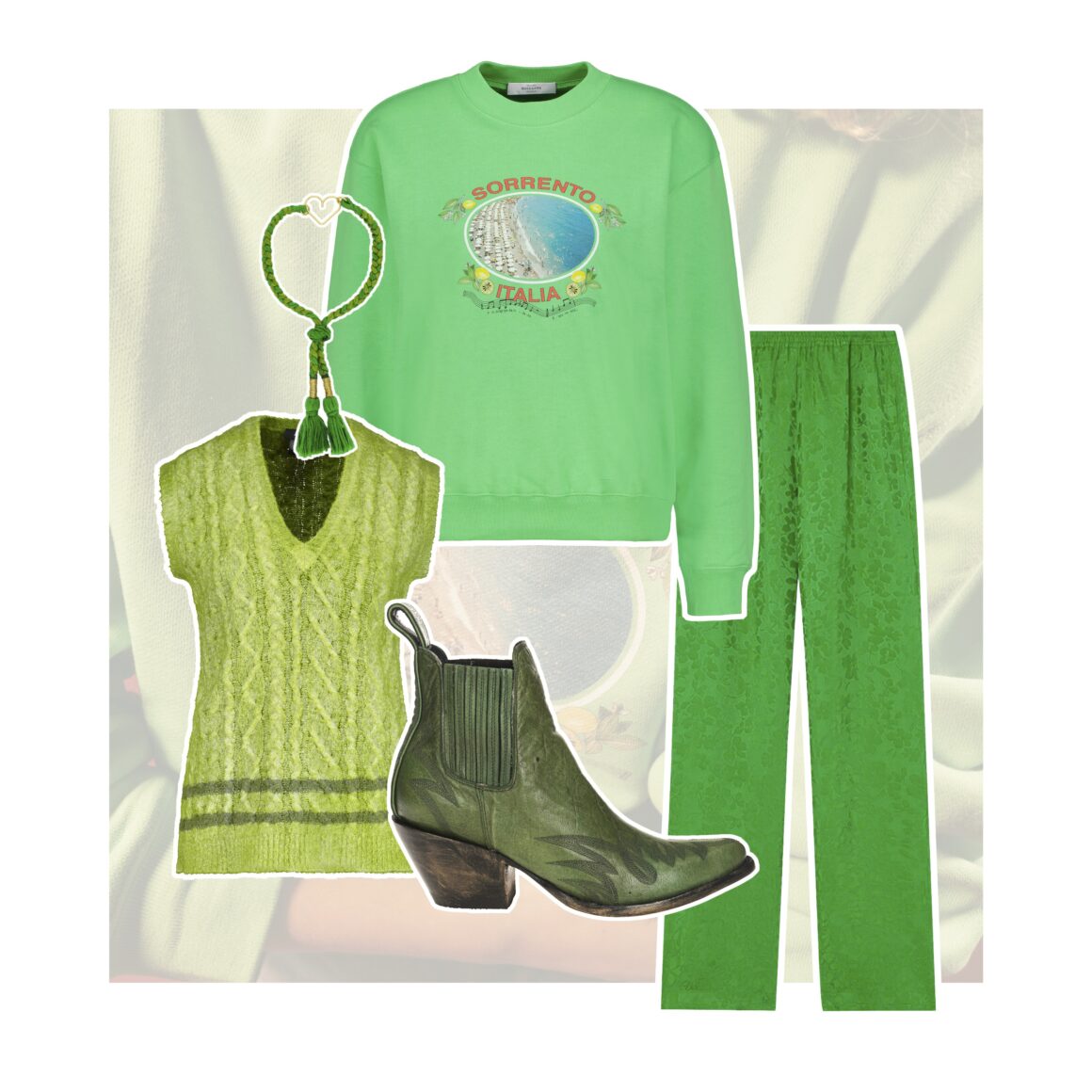 Sélection d'articles verts à retrouver chez Jane de Boy