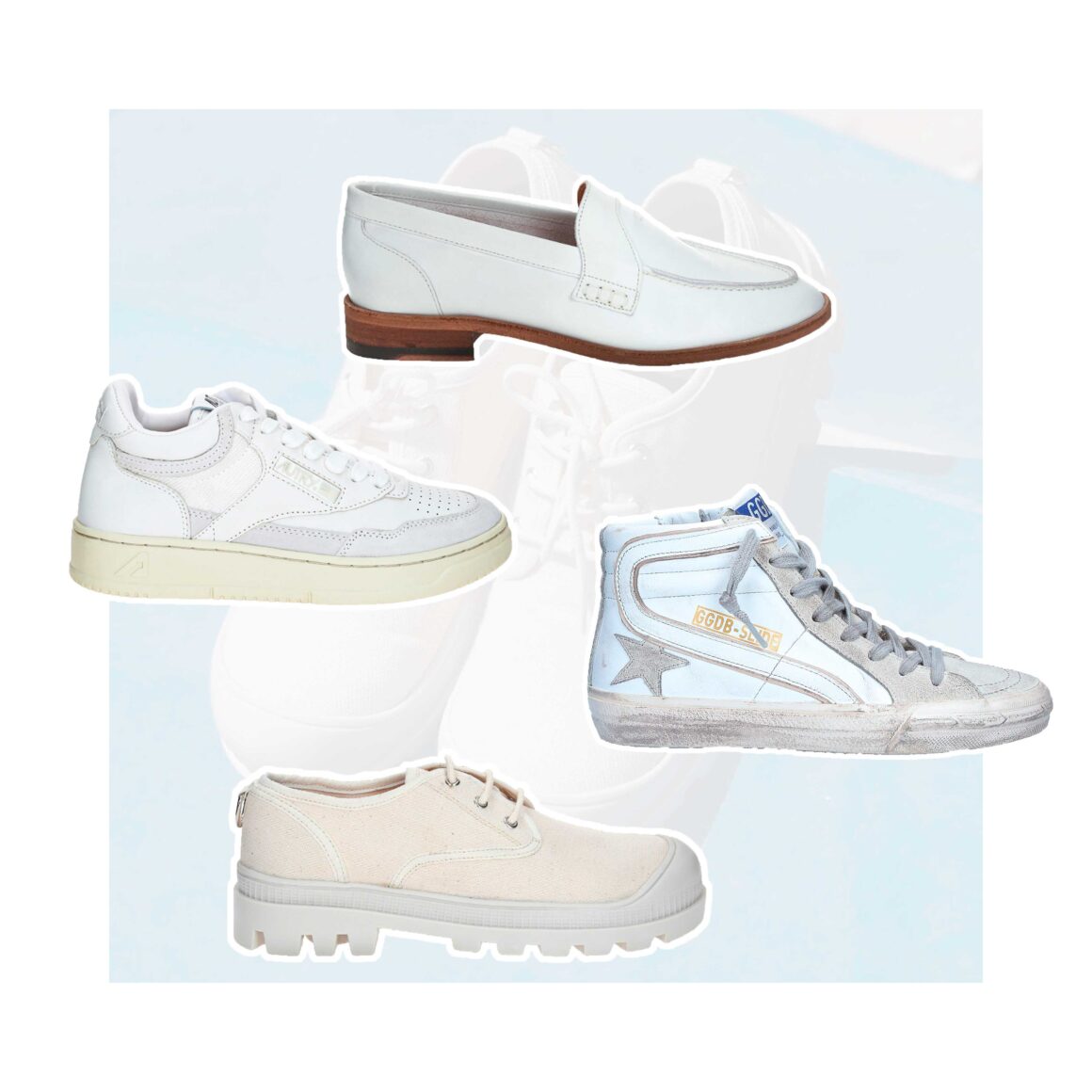Sélection de chaussures blanches à retrouver chez Jane de Boy