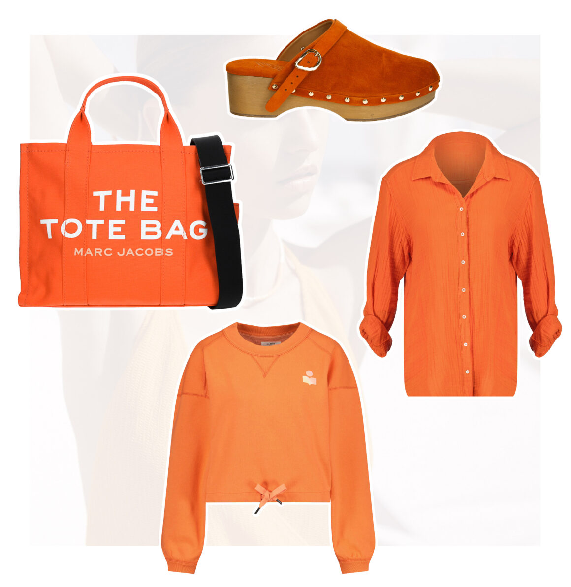 Sélection de pièces orange à retrouver chez Jane de Boy