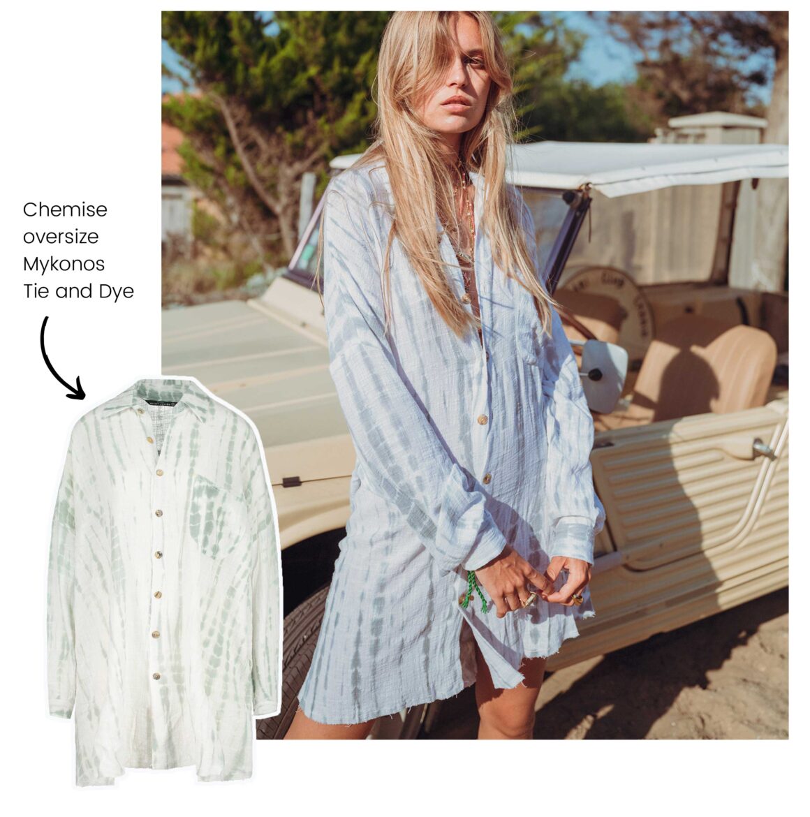 Chemise oversize Mykonos de Maison Saint Julien