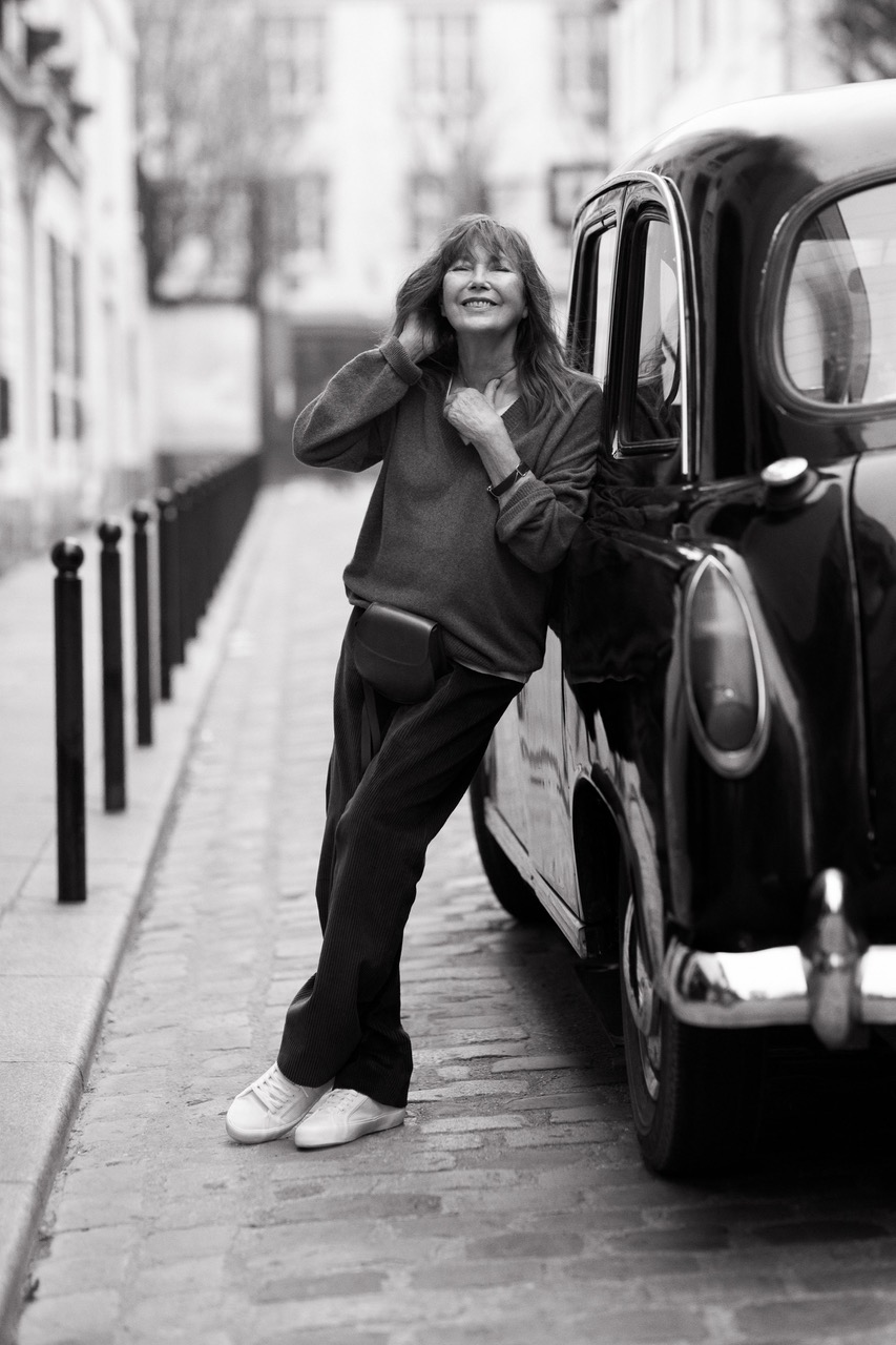 Portrait de la chanteuse Jane Birkin