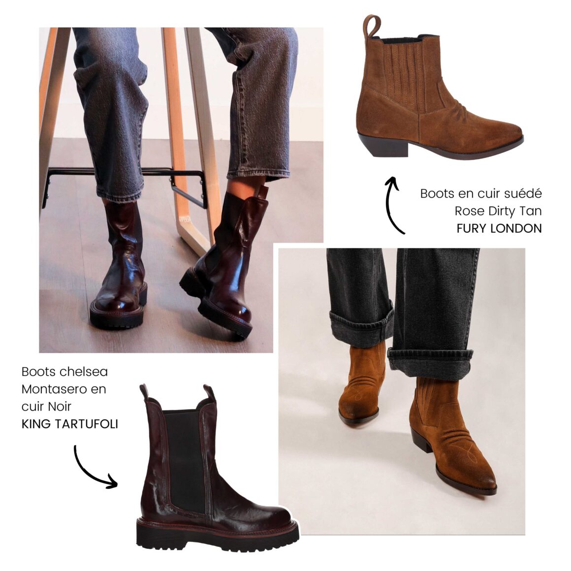 Boots King Tartufoli et Fury London